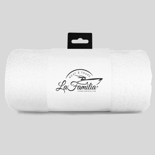 AI Designer-Bath towel logo mockup