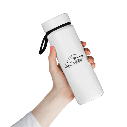 AI Designer-Hand thermos cup logo mockup
