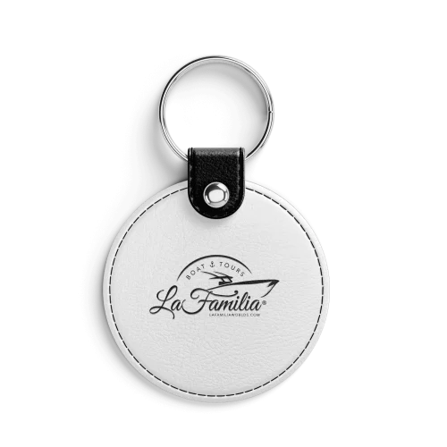 AI Designer-Leather keychain mockup