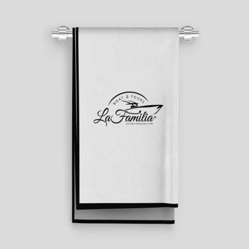 AI Designer-Towel logo mockup